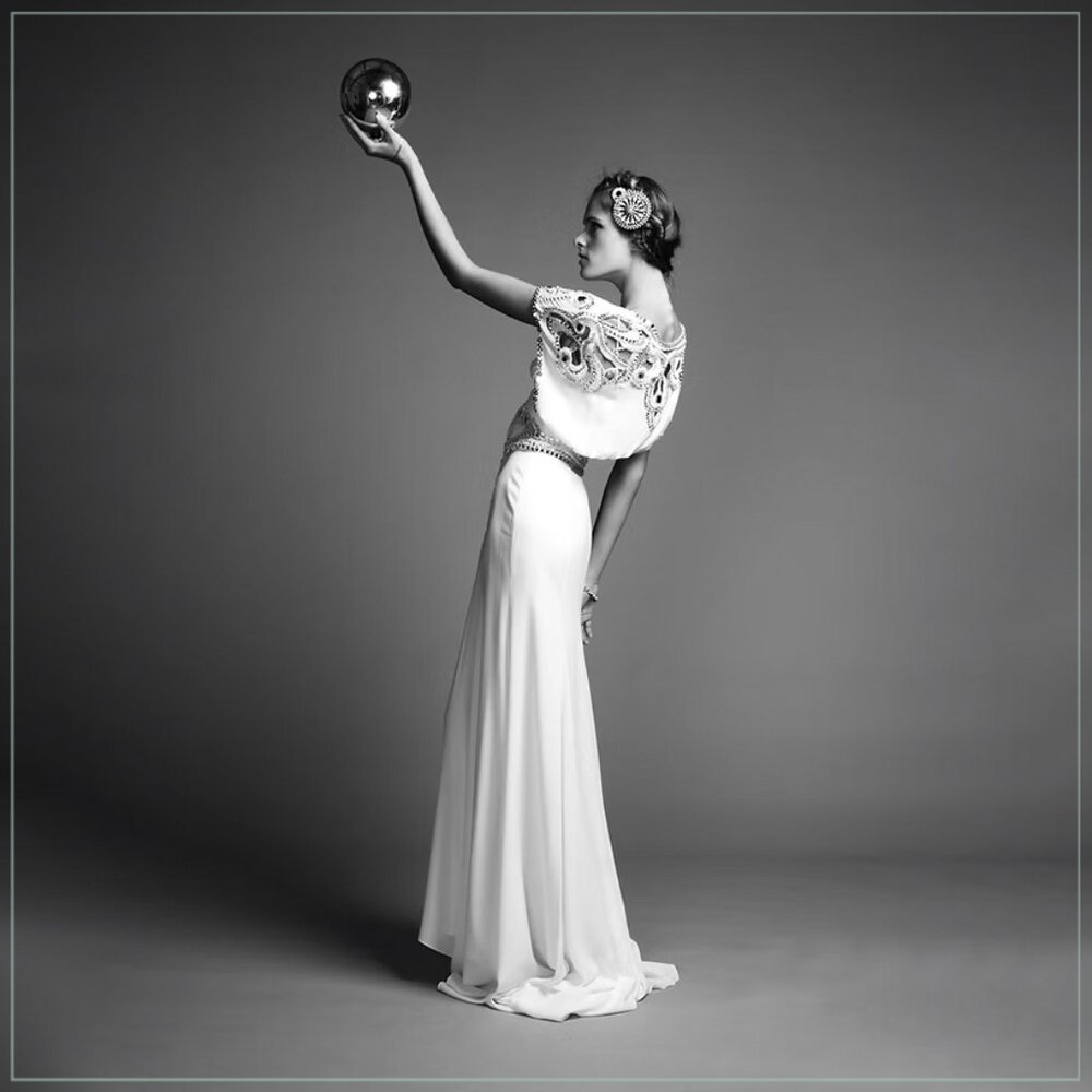 $6900 Temperley London Jean Crystal Embellished Art Deco Runway Bridal Gown - Picture 16 of 16